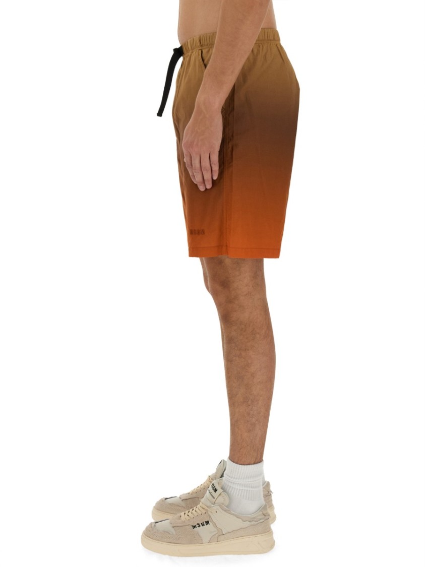 MSGM Cotton Bermuda Shorts Divers