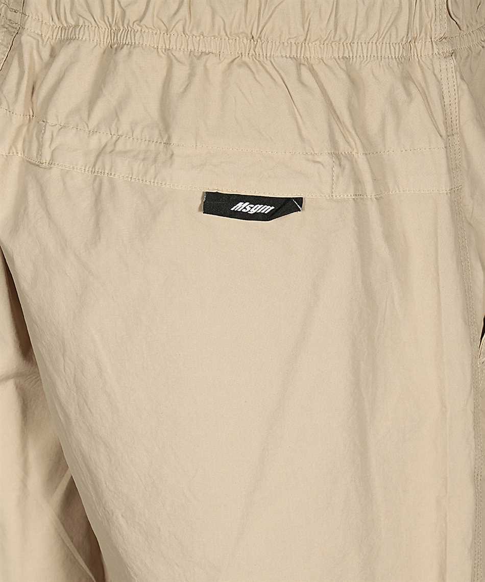 MSGM Cotton bermuda shorts Beige