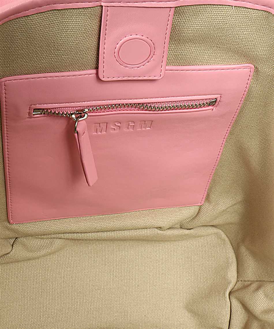 MSGM Canvas tote bag Beige