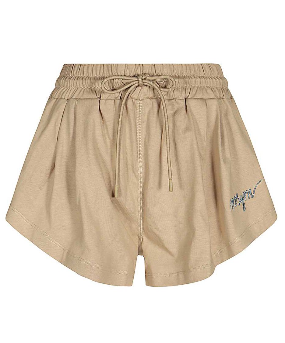 MSGM Cotton shorts Beige