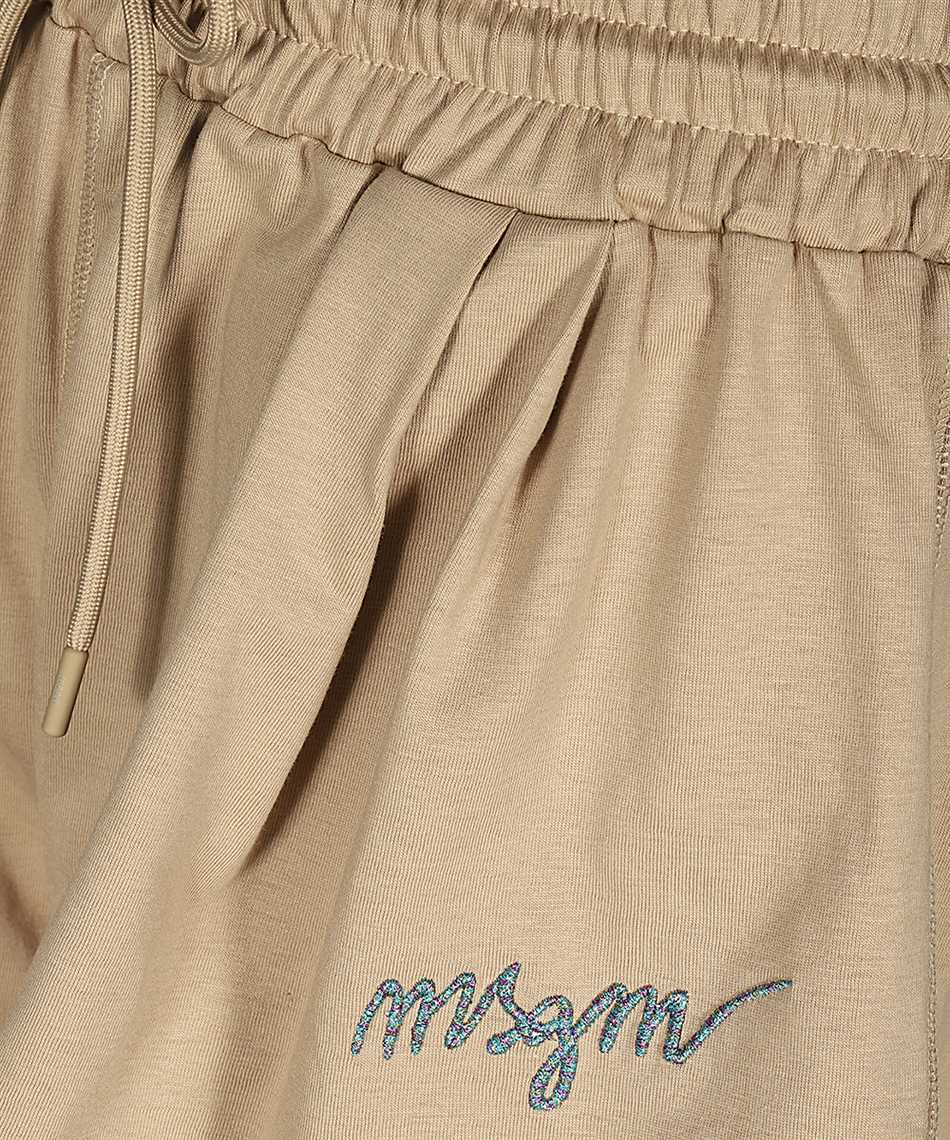 MSGM Cotton shorts Beige