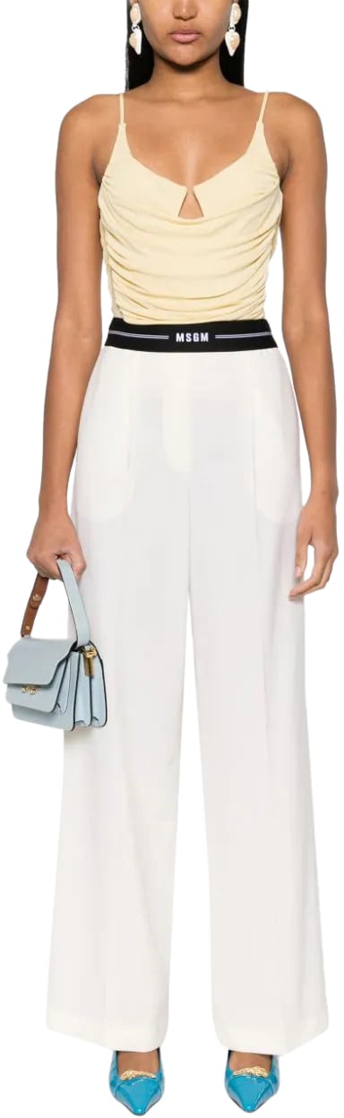 MSGM Pantalone Wit