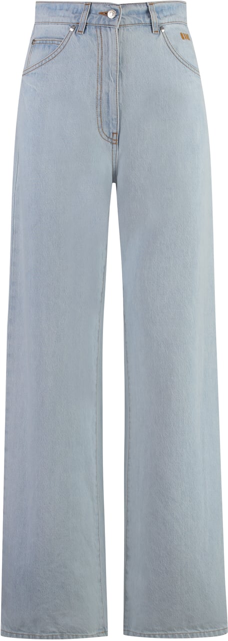 MSGM Wide-leg jeans Blauw
