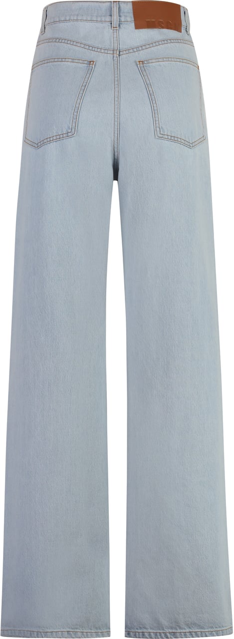 MSGM Wide-leg jeans Blauw
