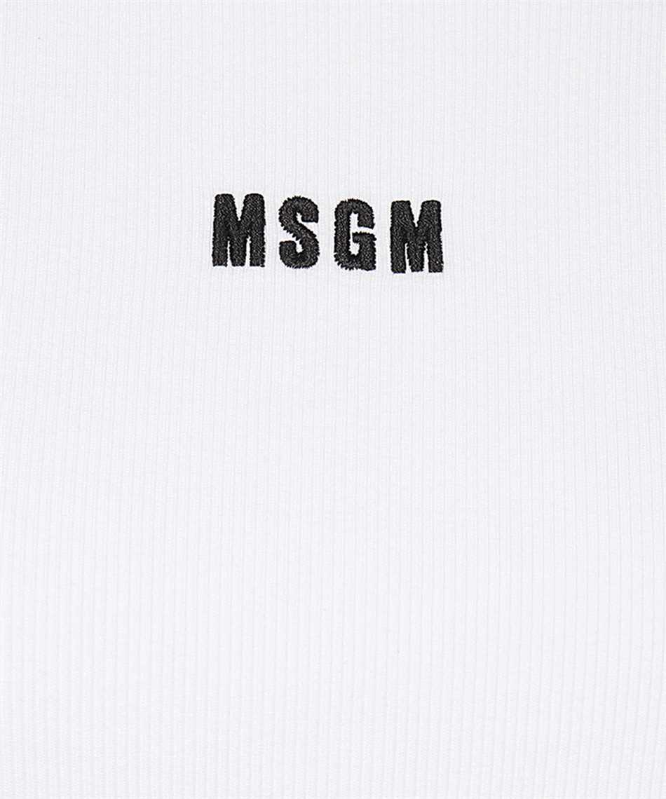 MSGM Ribbed tank top Wit