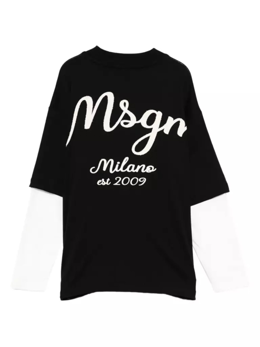 MSGM T-SHIRT JERSEY Zwart