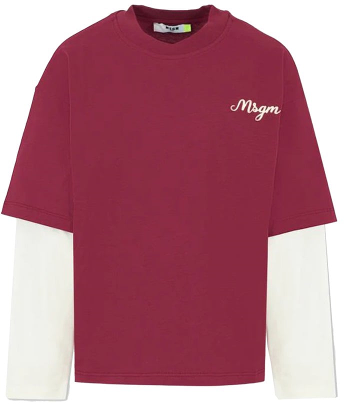 MSGM T-SHIRT JERSEY Rood