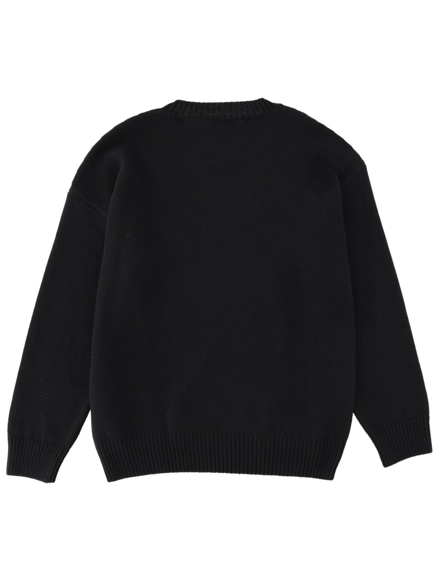 MSGM WOOL SWEATER Zwart