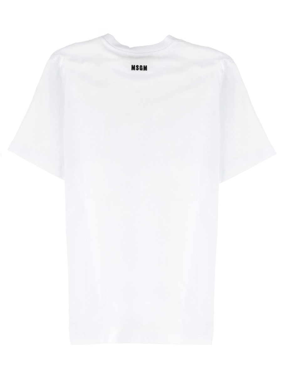 MSGM "FOLLOW THE RABBIT" T-SHIRT Wit