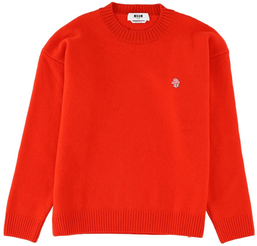 MSGM WOOL SWEATER Rood