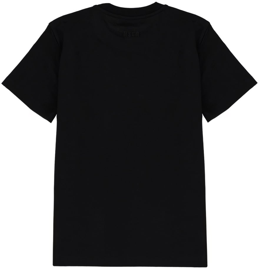 MSGM "FOLLOW THE RABBIT" T-SHIRT Zwart