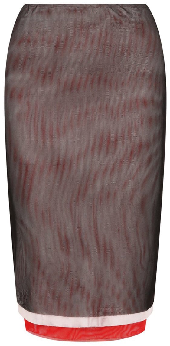 MSGM MIDI PENCIL SKIRT Zwart