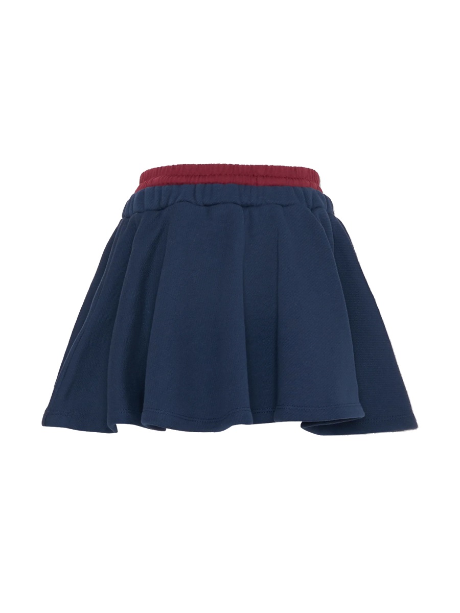 MSGM SKIRT WITH LOGO Rood