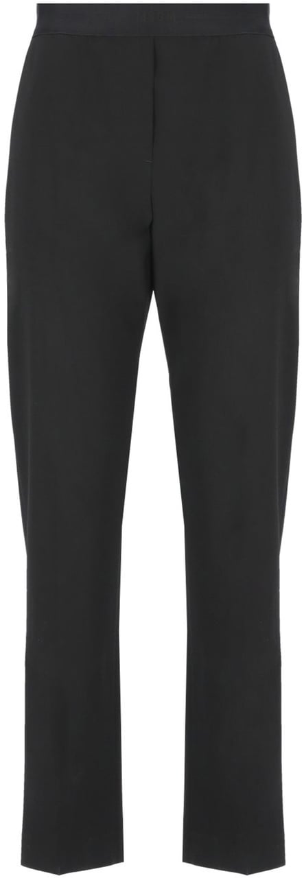 MSGM Tailored Minimalist Straight Leg Wool Pants Zwart