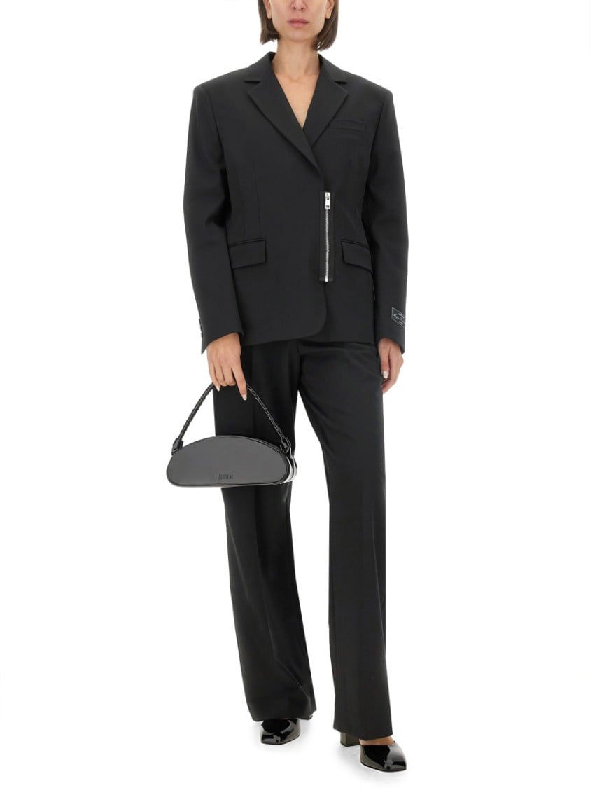 MSGM Jacket With Zip Zwart