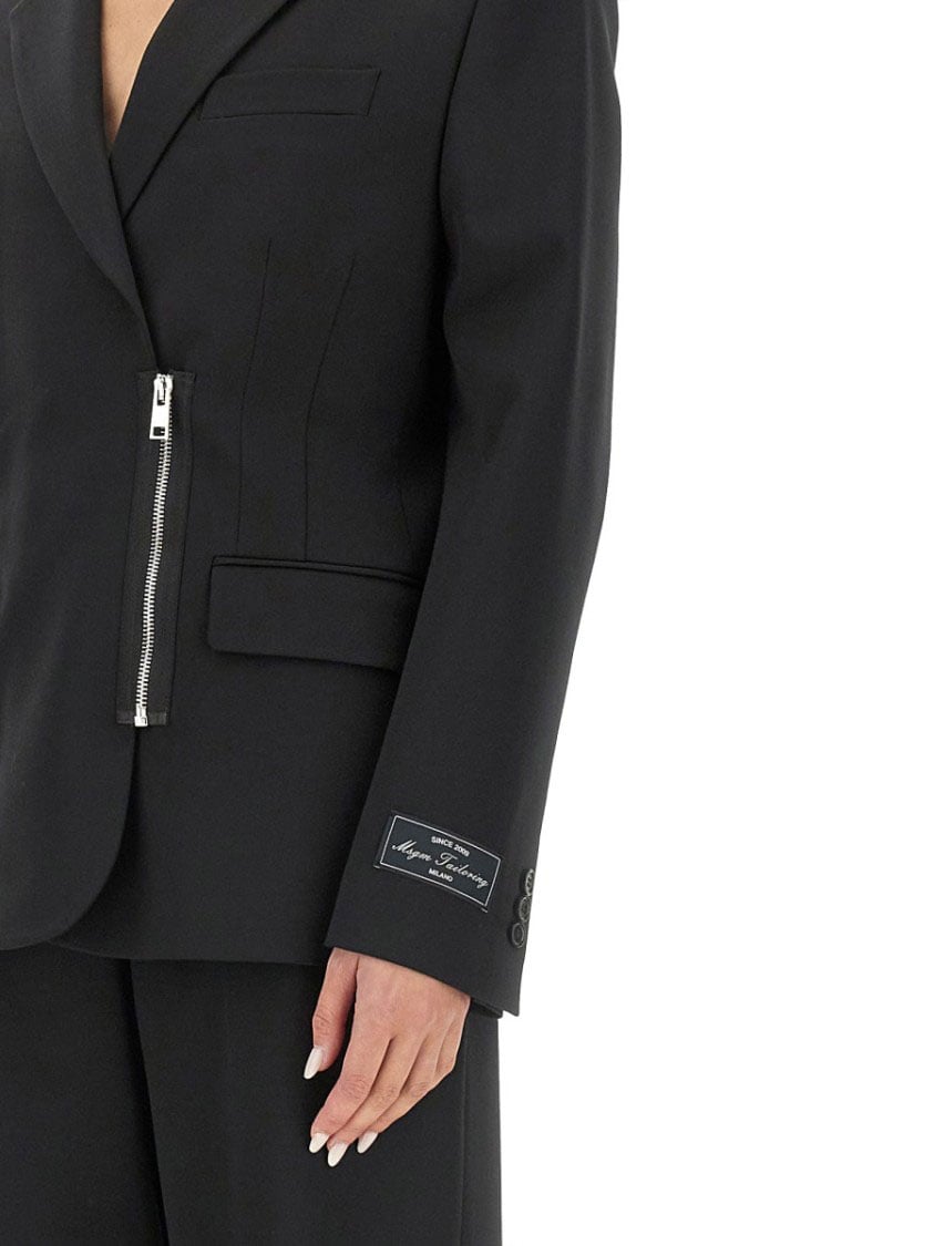 MSGM Jacket With Zip Zwart