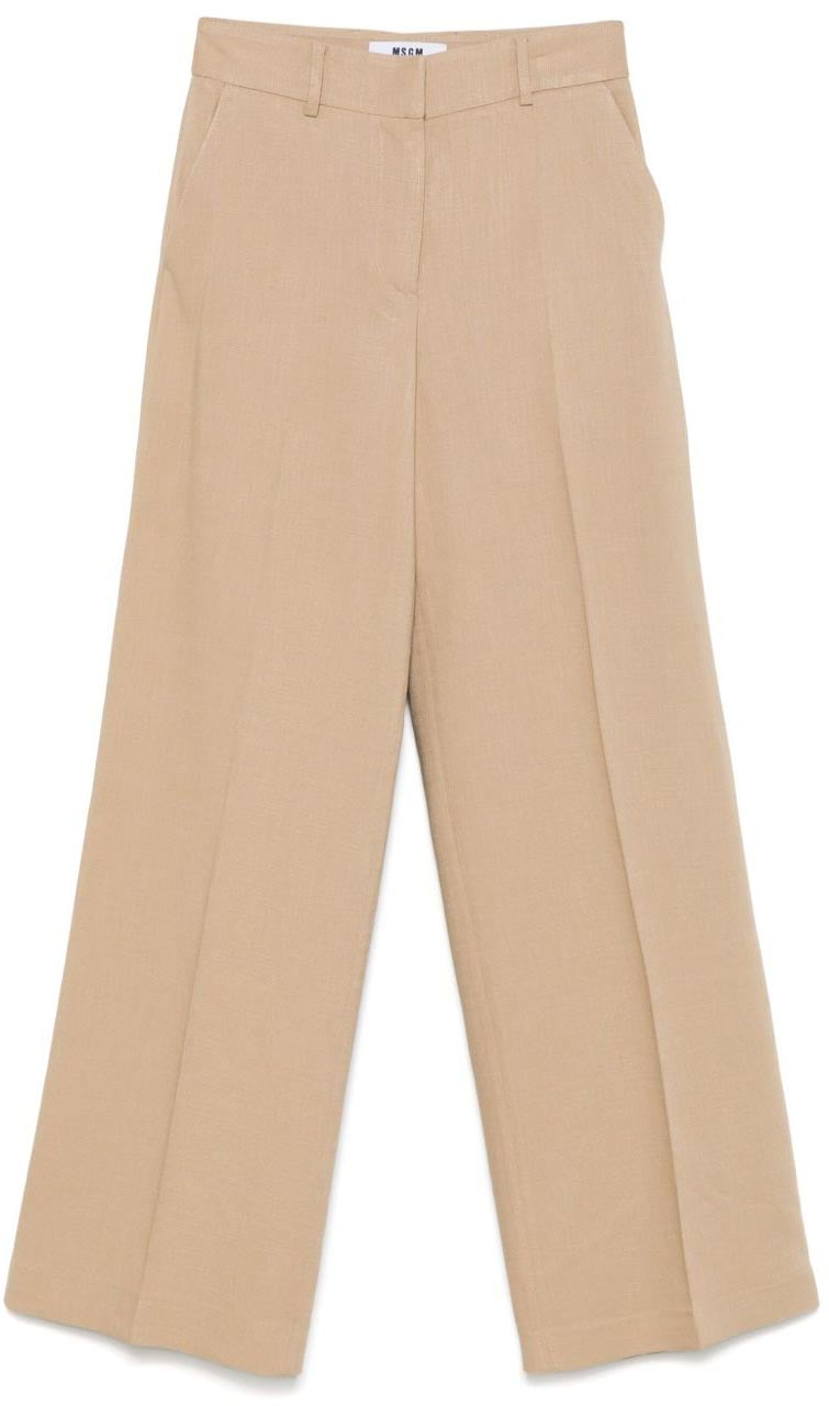 MSGM Trousers Beige Beige