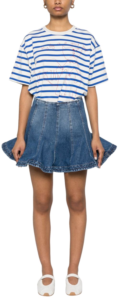 MSGM Msgm Skirts Blue Blauw