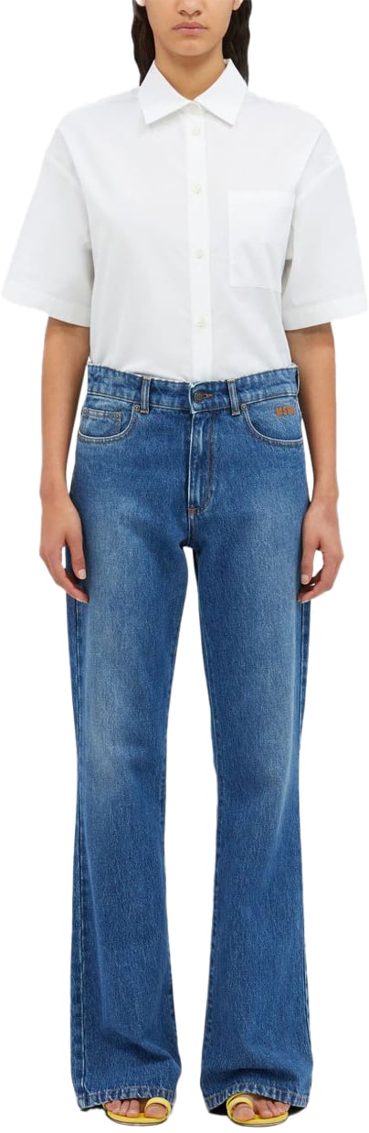 MSGM Msgm Jeans Blue Blauw