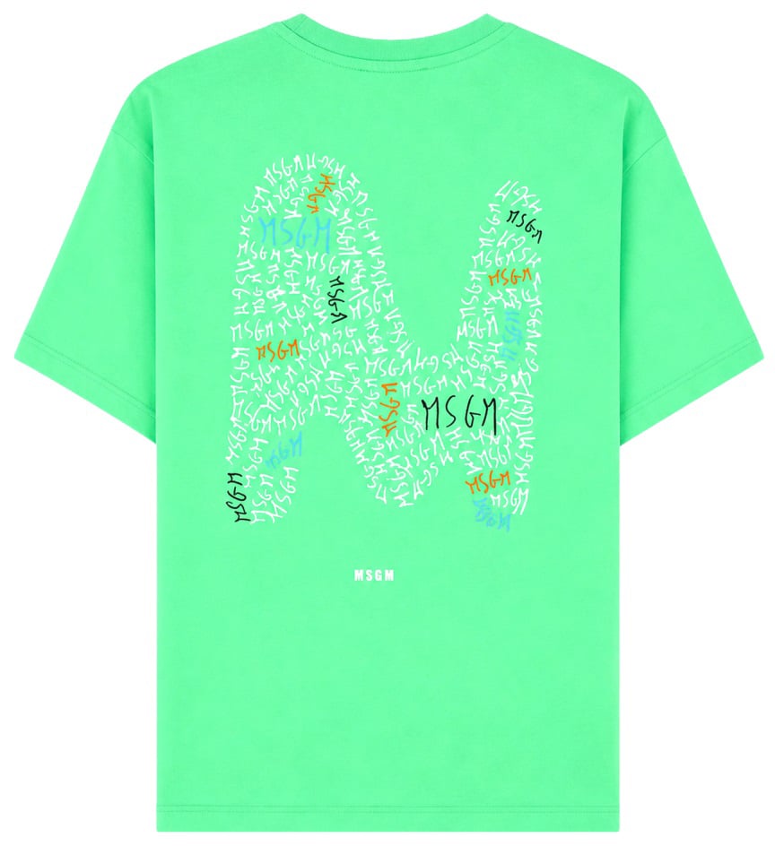 MSGM jersey t-shirt boy Groen