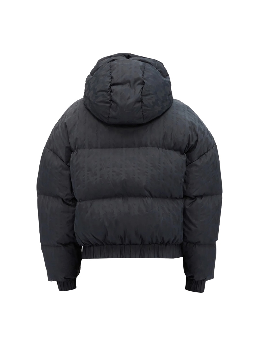 MSGM Black Quilted Padded Down Jacket Zwart