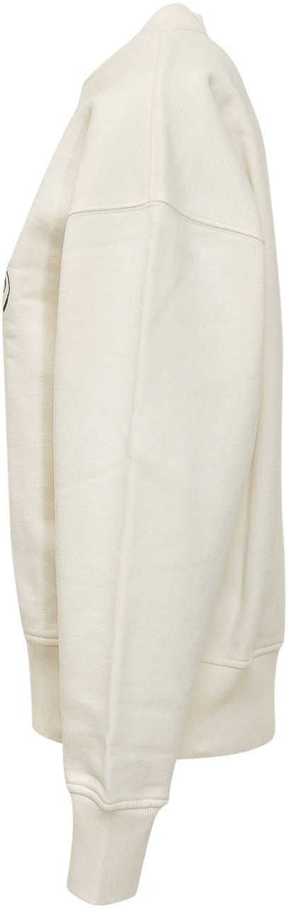 MSGM Sweat Shirt Con Stampa Grafica Wit