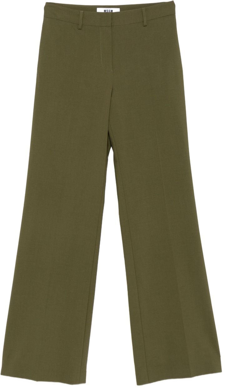 MSGM Trousers Green Groen
