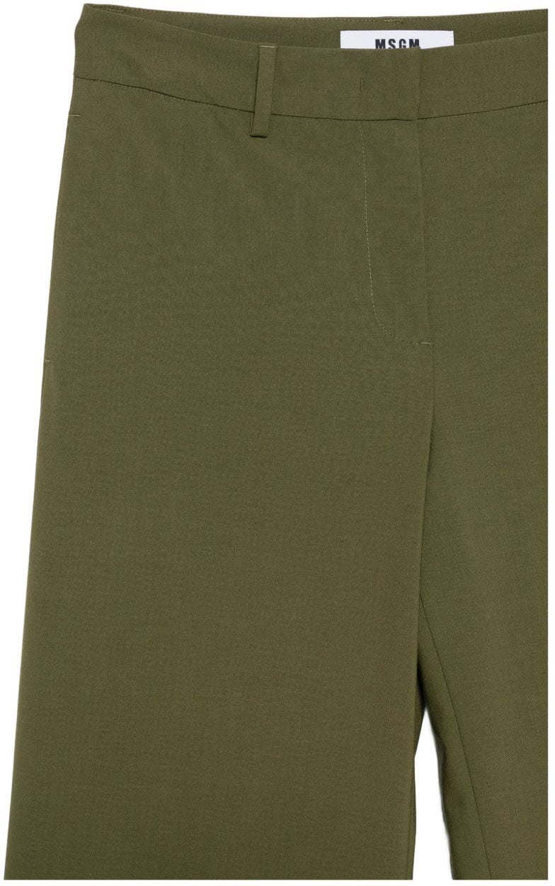 MSGM Trousers Green Groen