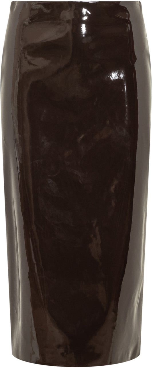 MSGM Gonna Midi in Vernice Msgm Bruin