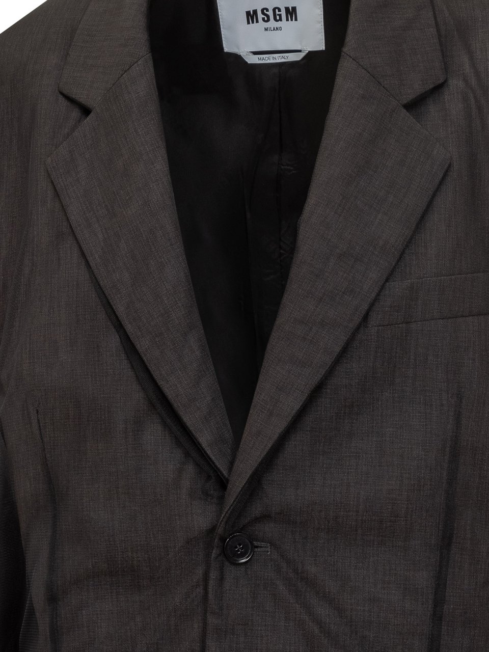 MSGM MSGM Blazer Oversize Grigio Grijs