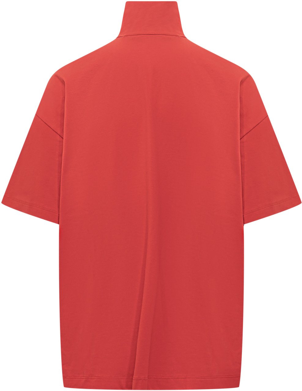 MSGM T-shirt a Maniche Corte con Zip Msgm Rood