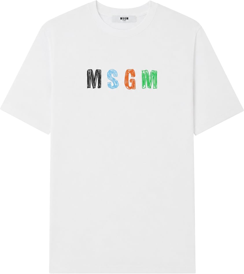 MSGM jersey t-shirt boy Wit