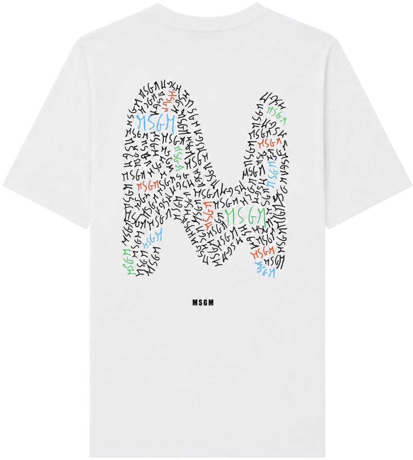 MSGM jersey t-shirt boy Wit