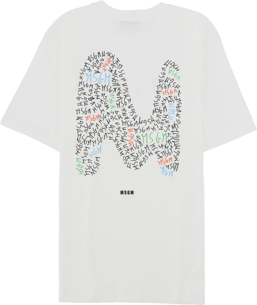 MSGM jersey t-shirt boy Wit