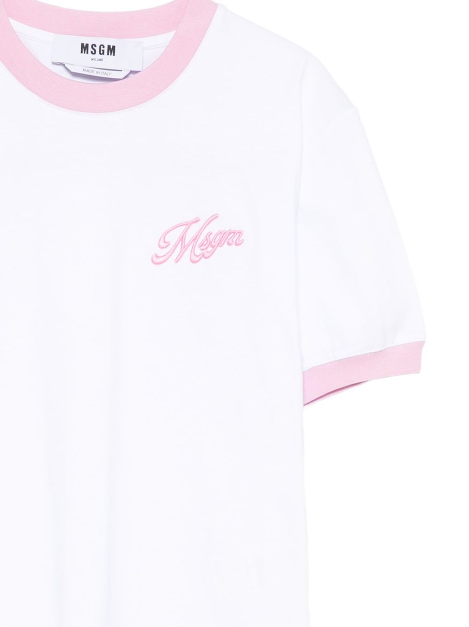 MSGM T-Shirts And Polos Optical White Wit