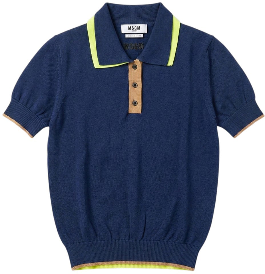 MSGM T-Shirts And Polos Blu Navy