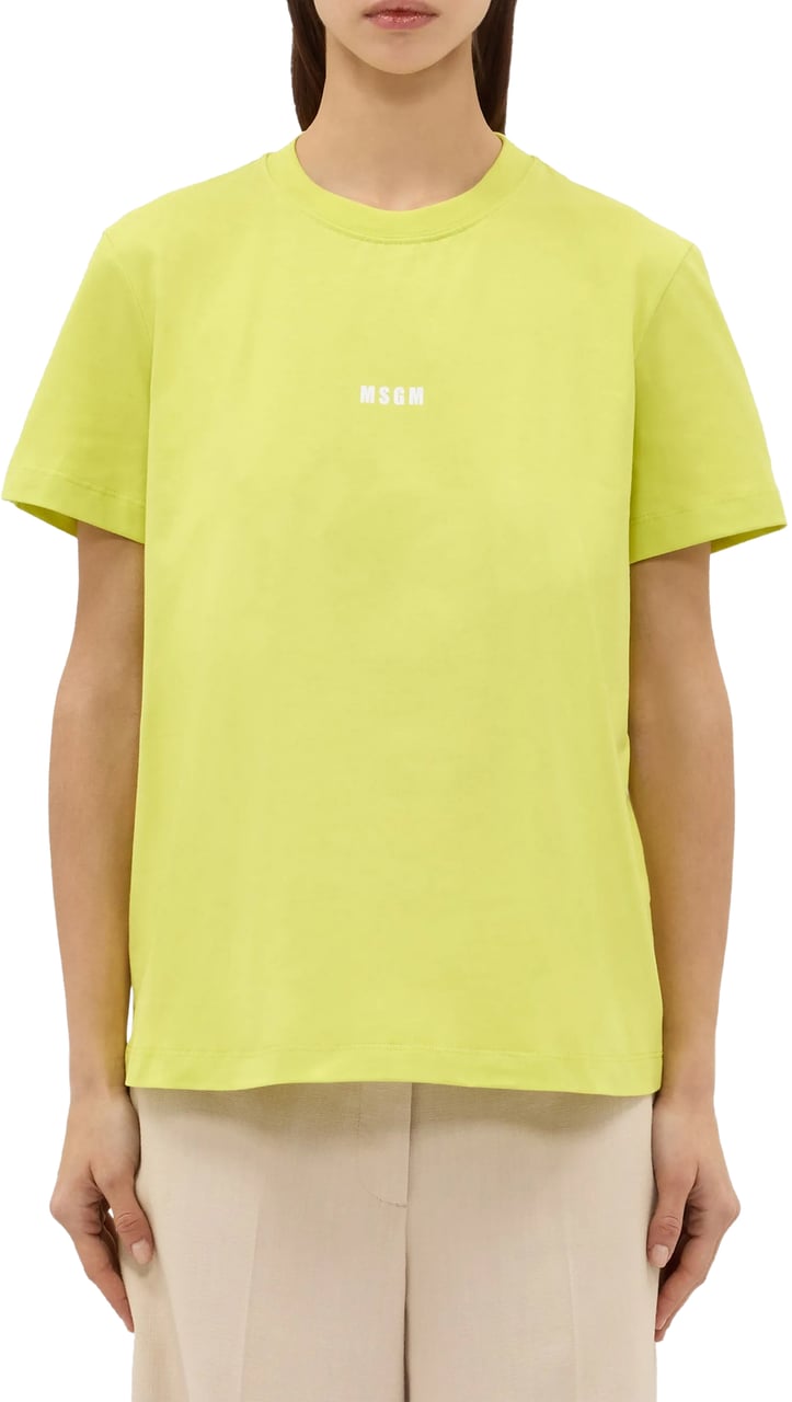 MSGM T-Shirts And Polos Lime Groen