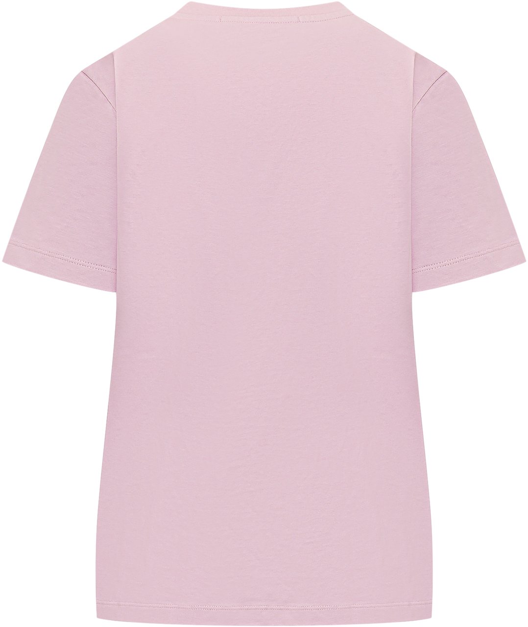 MSGM T Shirt Con Stampa Logo Roze