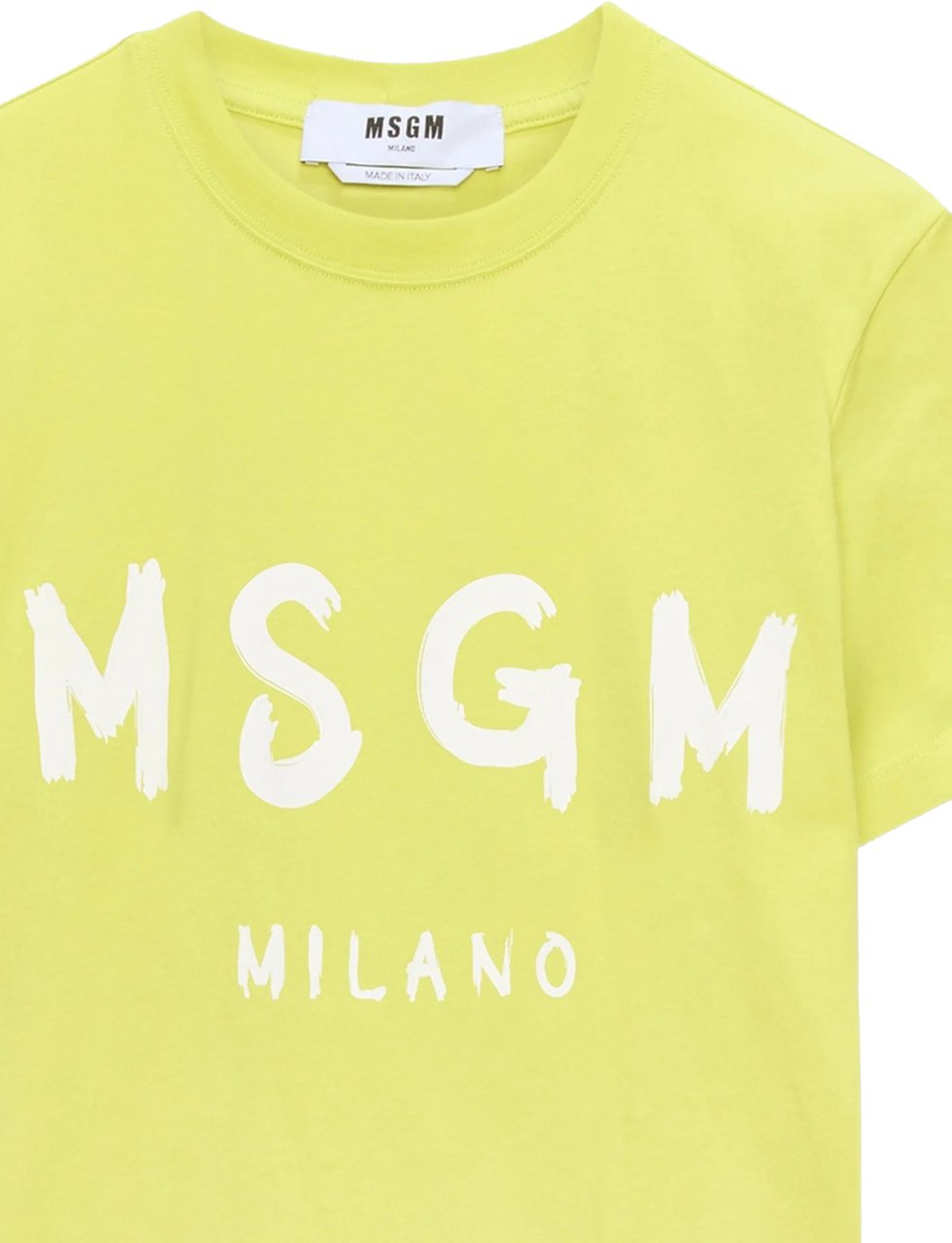 MSGM T-Shirts And Polos Lime Groen