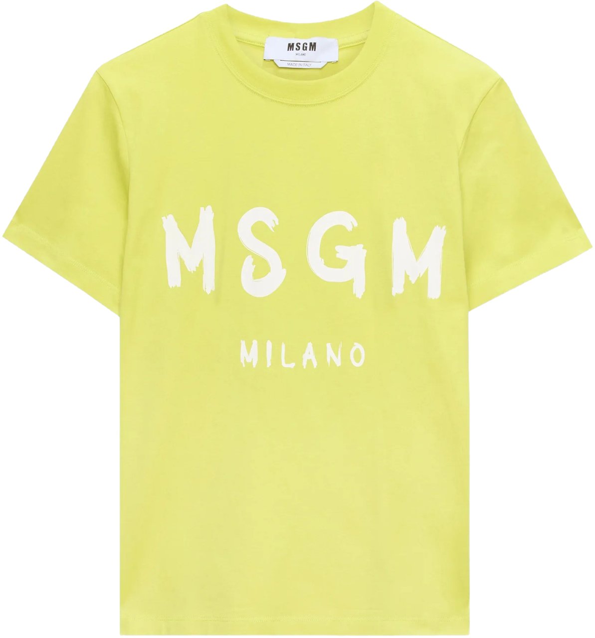 MSGM T-Shirts And Polos Lime Groen