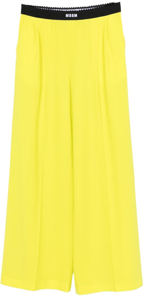 MSGM Trousers Lime Groen