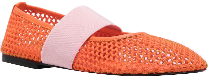 MSGM Flat Shoes Orange Oranje