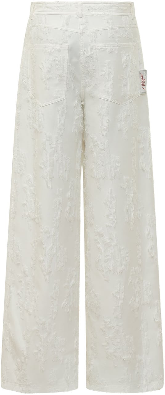 MSGM Pantaloni Palazzo in Tessuto Jacquard Wit