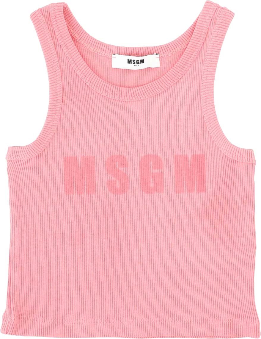 MSGM ribbon tank top girl Roze