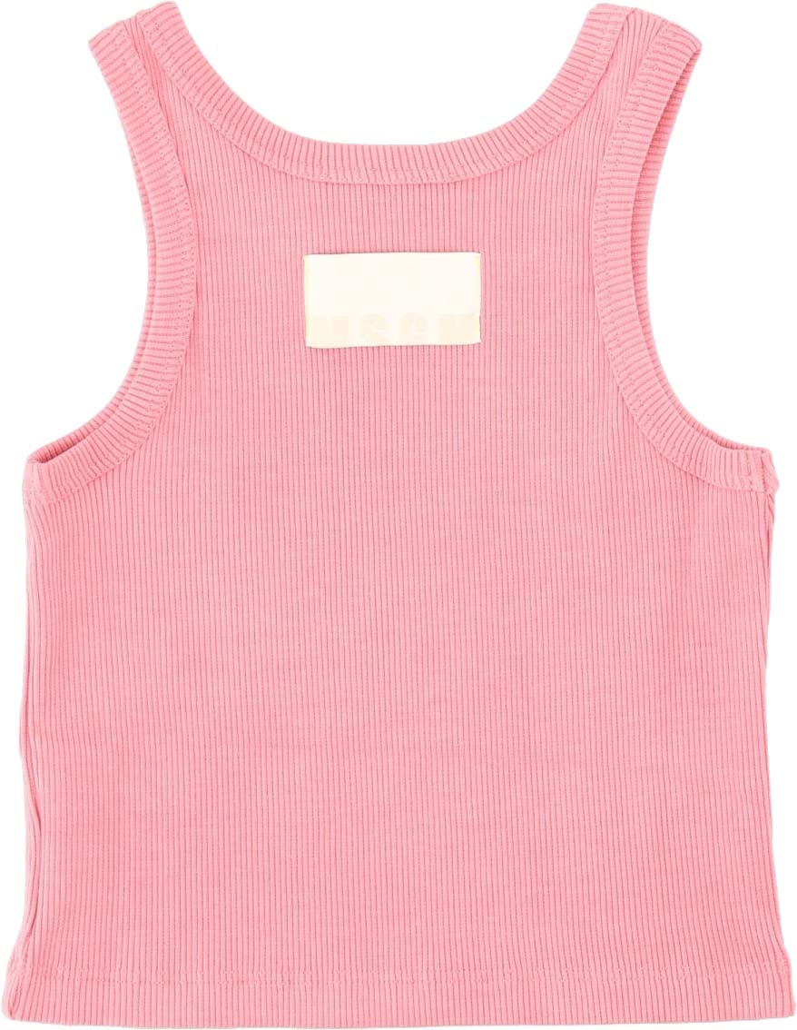 MSGM ribbon tank top girl Roze