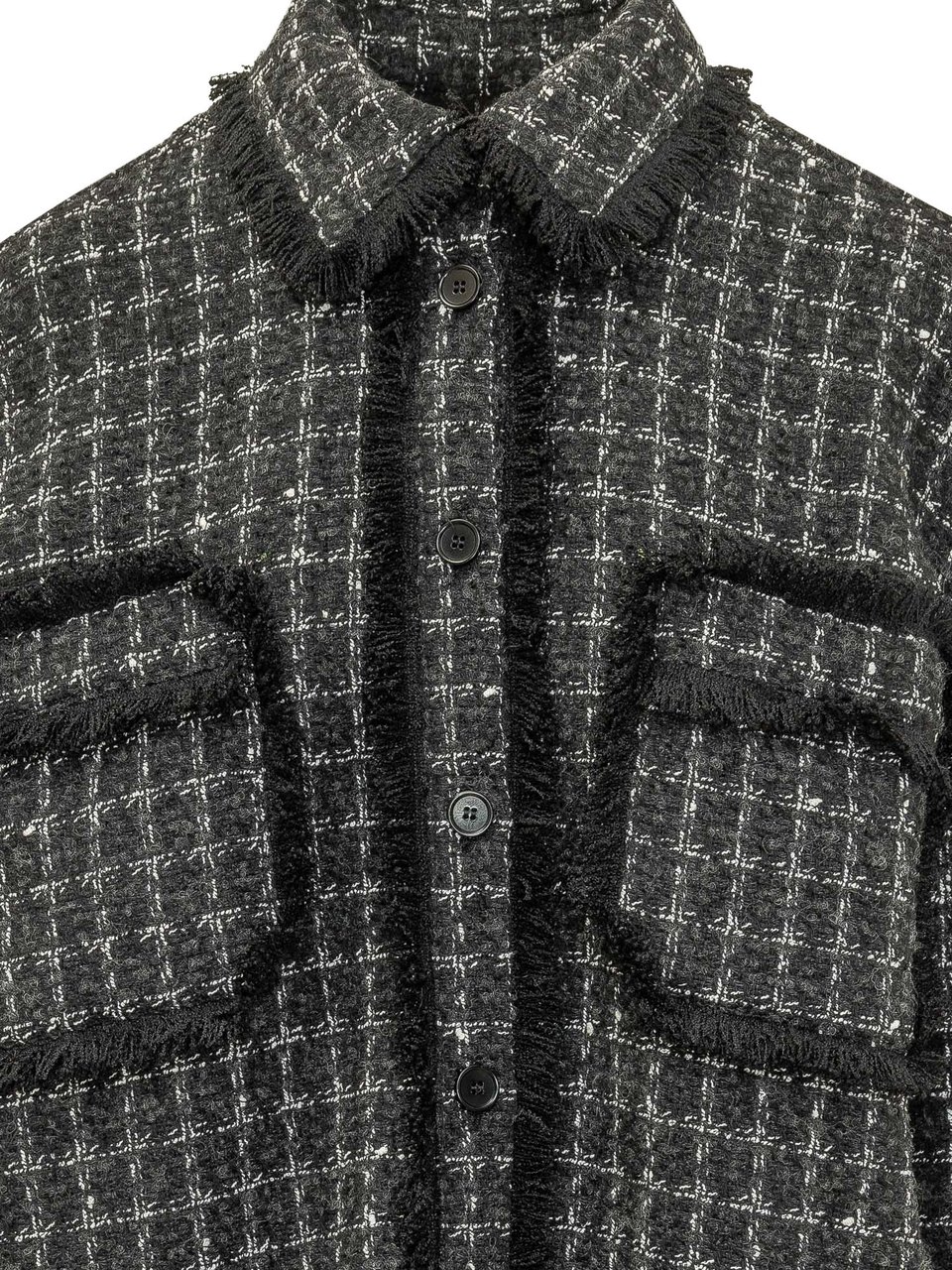 MSGM Camicia con Quattro Tasche Applicate Donkergrijs