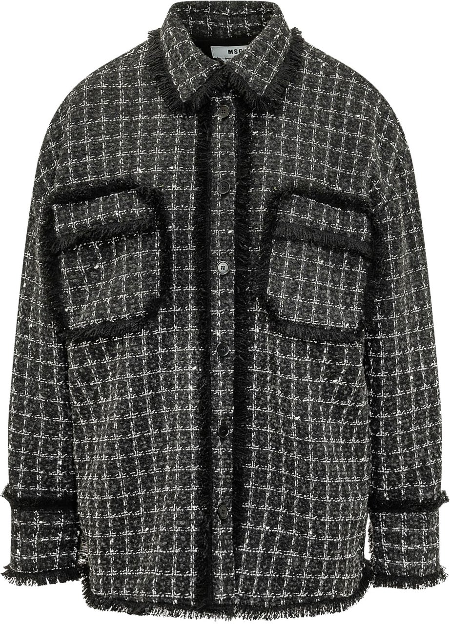 MSGM Camicia con Quattro Tasche Applicate Donkergrijs