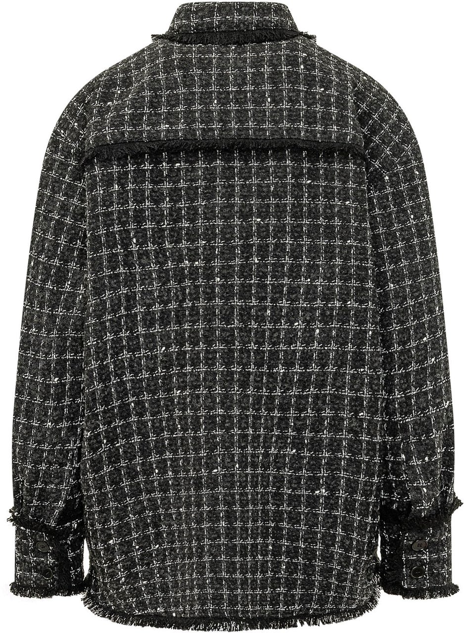 MSGM Camicia con Quattro Tasche Applicate Donkergrijs
