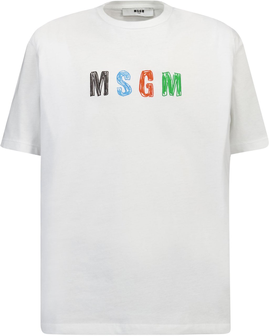 MSGM Kinder Jongens T-Shirt in Creme Taupe