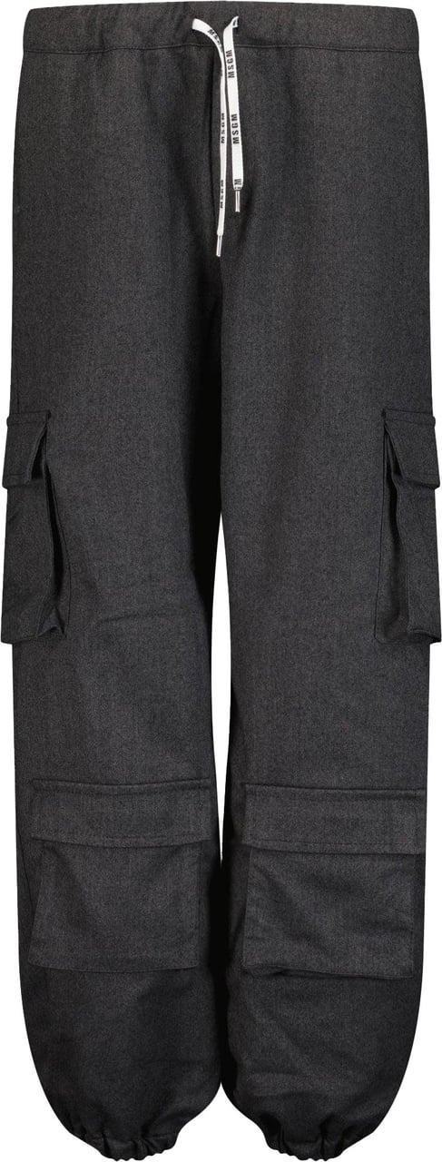 MSGM MSGM Jongens Broek Antraciet Zwart